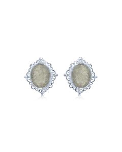 LifeStone™ Ladies Cremation Ashes Earrings -Natural