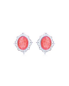LifeStone™ Ladies Cremation Ashes Earrings -Rose