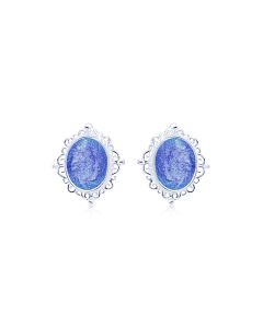 LifeStone™ Ladies Cremation Ashes Earrings -Sapphire