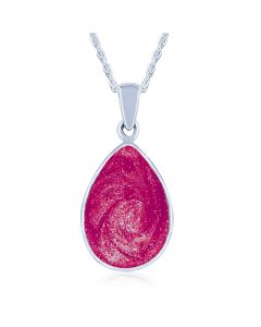 LifeStone™ Perfect Teardrop Cremation Ashes Pendant-Mulberry