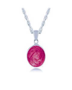 LifeStone™ Perfect Oval Cremation Ashes Pendant-Mulberry