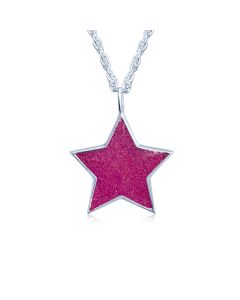 LifeStone™ The Brightest Star Cremation Ashes Pendant-Mulberry