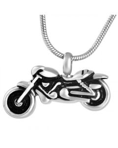 Motorcycle - Stainless Steel Cremation Ashes Jewellery Necklace Pendant