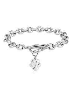 Paw Charm - Stainless Steel Cremation Ashes Jewellery Bracelet