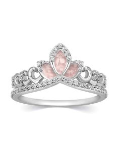LifeStone™ Ladies Princess Tiara Cremation Ashes Ring