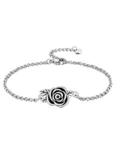 Rose Bracelet- Stainless Steel Cremation Ashes Jewellery