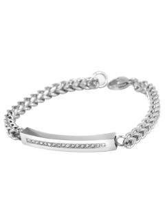 Simple Elegance - Stainless Steel Cremation Ashes Jewellery Bracelet