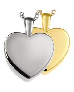 Small Classic Heart - Cremation Ashes Memorial Pendant