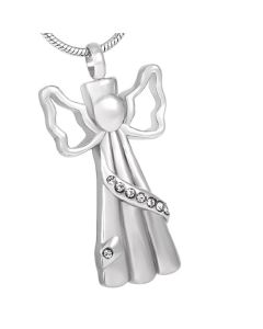Sparkle Angel - Stainless Steel Cremation Ashes Jewellery Pendant