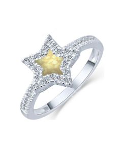 LifeStone™ Ladies The Brightest Star Cremation Ashes Ring