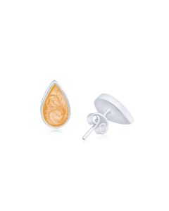 LifeStone™ Ladies Teardrop Cremation Ashes Earrings-Copper