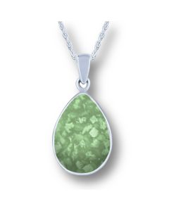 LifeStone™ Perfect Teardrop Cremation Ashes Pendant-Apple-Sterling Silver