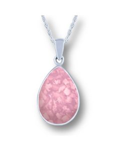LifeStone™ Perfect Teardrop Cremation Ashes Pendant-Cupid-Sterling Silver