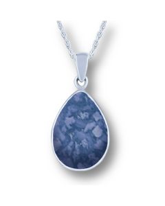 LifeStone™ Perfect Teardrop Cremation Ashes Pendant-Sapphire-Sterling Silver