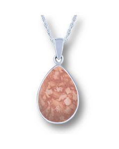 LifeStone™ Perfect Teardrop Cremation Ashes Pendant-Sienna-Sterling Silver