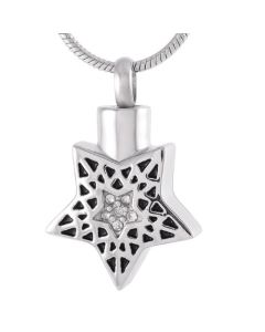 The Brightest Star - Stainless Steel Cremation Ashes Memorial Pendant