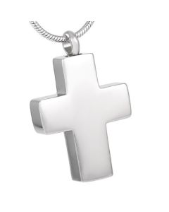 Traditional Cross - Stainless Steel Cremation Ashes Jewellery Pendant