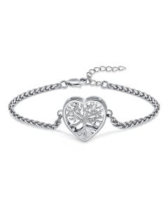 Tree of Life Bracelet - Stainless Steel Cremation Ashes Jewellery