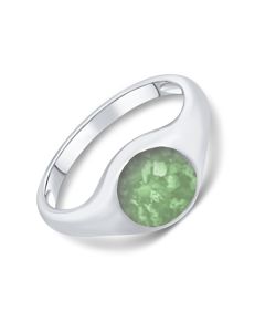LifeStone® Tribute Cremation Ashes Ring-Apple-Sterling Silver