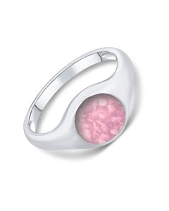 LifeStone® Tribute Cremation Ashes Ring-Cupid-Sterling Silver