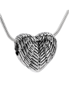 Winged Charm - Stainless Steel Cremation Ashes Memorial Jewellery