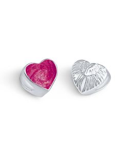 LifeStone™ Angelic Heart Cremation Ashes Charm-Mulberry