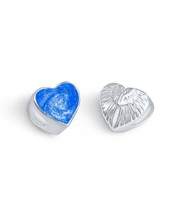 LifeStone™ Angelic Heart Cremation Ashes Charm-Sapphire