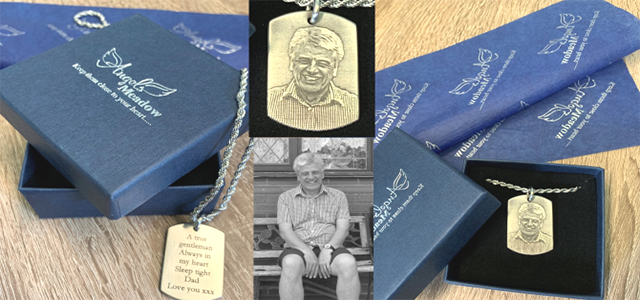 Professional Laser Engraved Memorial Ashes Jewellery. With and Without Ashes Compartment