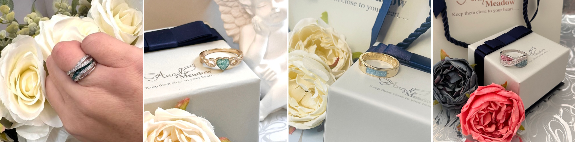 Ashes jewellery rings